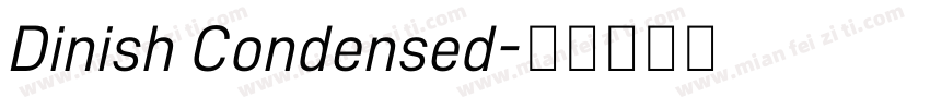 Dinish Condensed字体转换